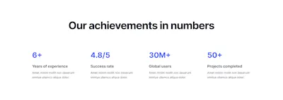 Stats Component - Figma UI Design Element