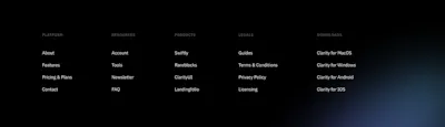 Footer Component - Figma UI Design Element