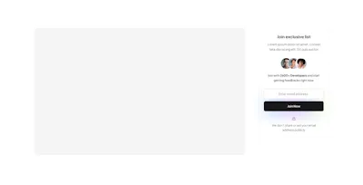 Sidebar newsletter Component - Figma UI Design Element