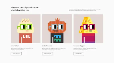 Team Component - Figma UI Design Element