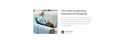 Blog Featured Component - Figma UI Design Element