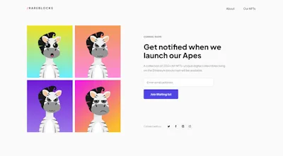 Hero Component - Figma UI Design Element