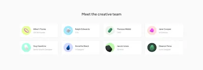 Team Component - Figma UI Design Element
