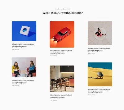 Article Grid Component - Figma UI Design Element