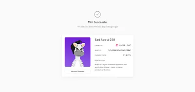 Mint success Component - Figma UI Design Element