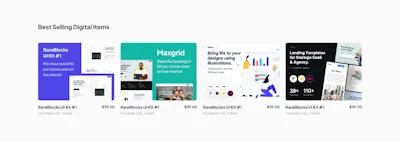 Product Item Cards Component - Figma UI Design Element