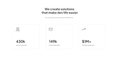 Stats 4 Component - Figma UI Design Element