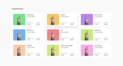 Marketplace Items Component - Figma UI Design Element