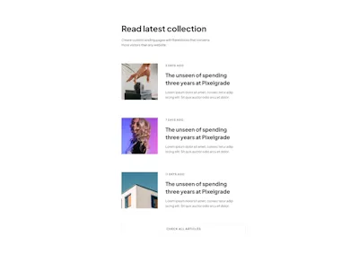 Article List Component - Figma UI Design Element