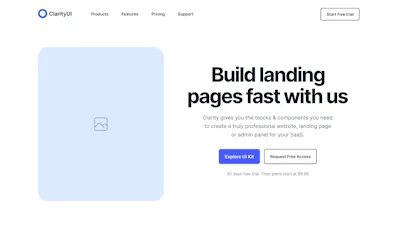 Hero Component - Figma UI Design Element