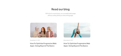 Blog 1 Component - Figma UI Design Element