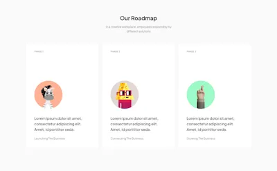 Roadmap Component - Figma UI Design Element