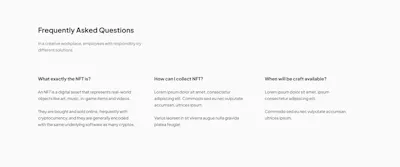 FAQ Component - Figma UI Design Element