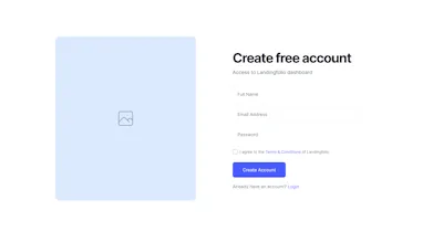 Signup Component - Figma UI Design Element