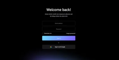 Signin Component - Figma UI Design Element