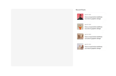 Sidebar Component - Figma UI Design Element