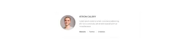 Author Component - Figma UI Design Element