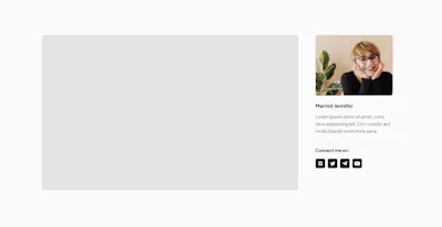 Sidebar author Component - Figma UI Design Element