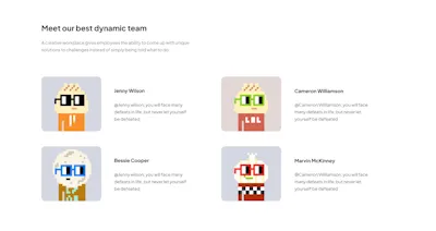 Team Component - Figma UI Design Element