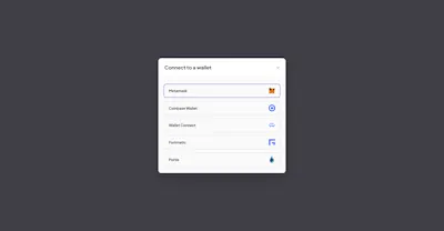 Connect wallet Component - Figma UI Design Element