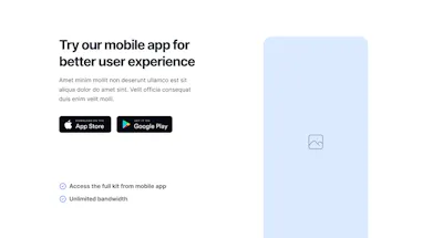 Application Component - Figma UI Design Element