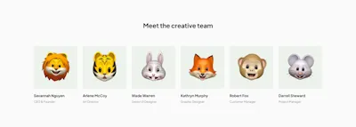 Team Component - Figma UI Design Element