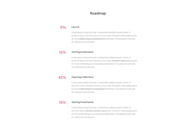 Roadmap Component - Figma UI Design Element
