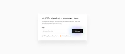 Newsletter Component - Figma UI Design Element