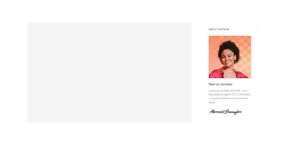 Sidebar author Component - Figma UI Design Element