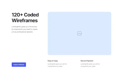 Wireframe section Component - Figma UI Design Element