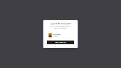 Approve transaction Component - Figma UI Design Element