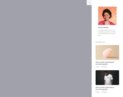 Sidebar Component - Figma UI Design Element
