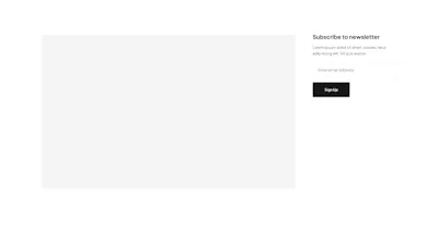 Sidebar newsletter Component - Figma UI Design Element
