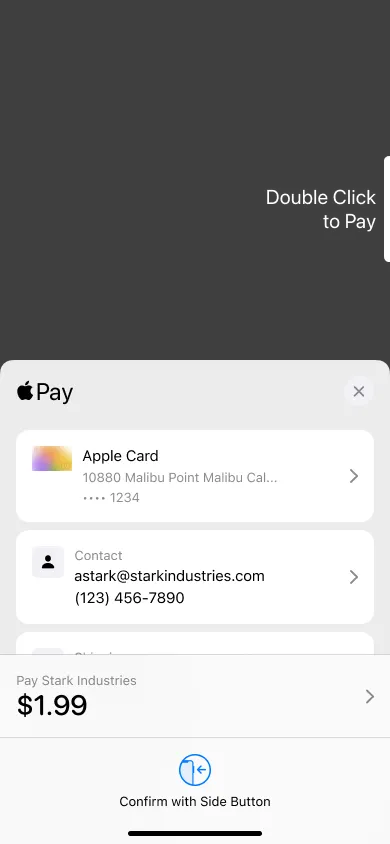 ApplePay Component - Figma UI Design Element