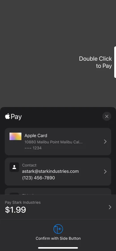 ApplePay Component - Figma UI Design Element