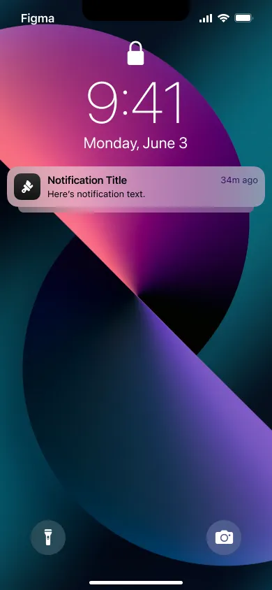 Lockscreen Component - Figma UI Design Element