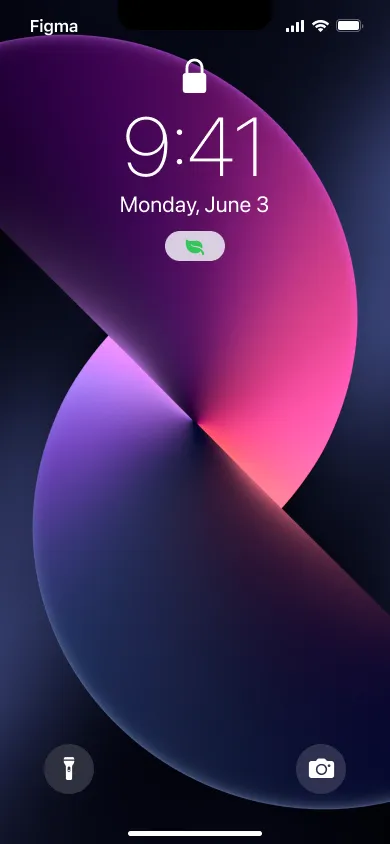 Lockscreen Component - Figma UI Design Element