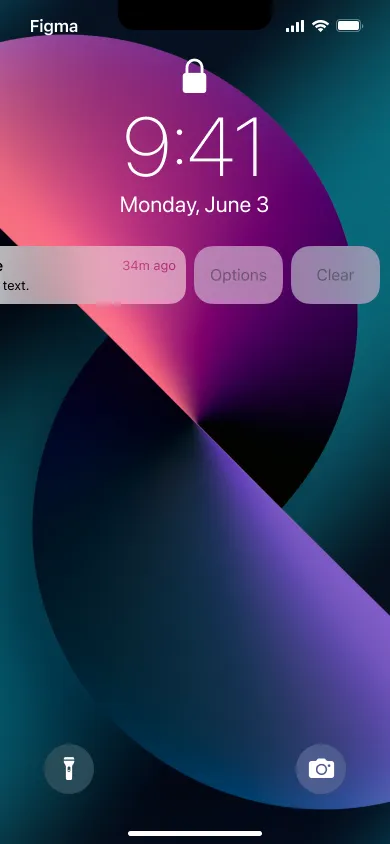 Lockscreen Component - Figma UI Design Element