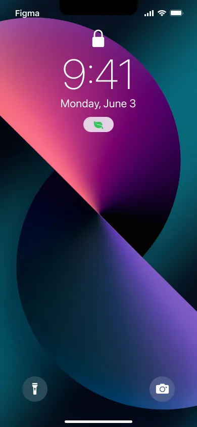 Lockscreen Component - Figma UI Design Element