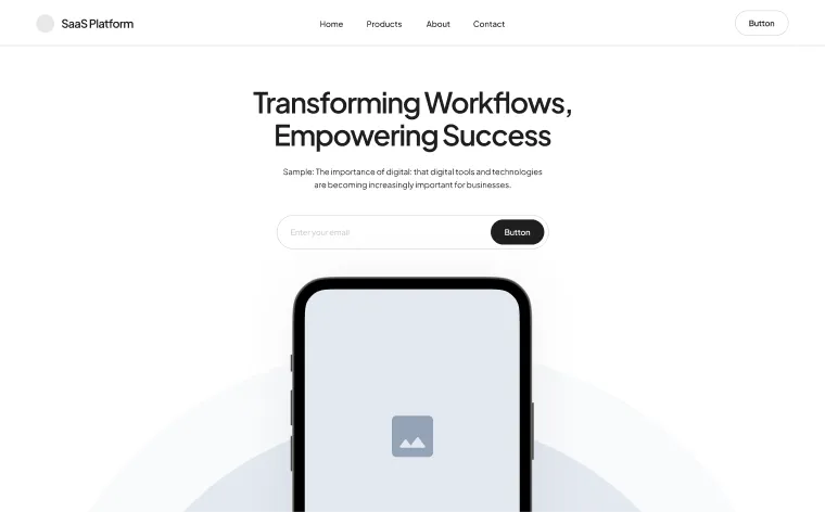 Figma Hero Section for mobile app