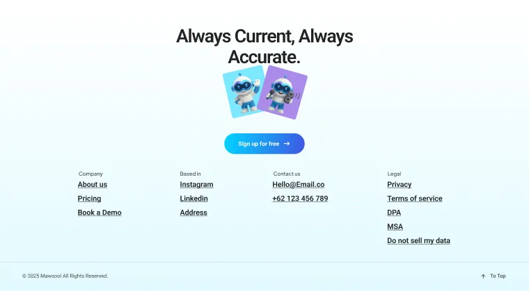 Footer Website Design