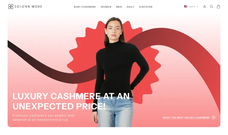 Ecommerce Hero Section design