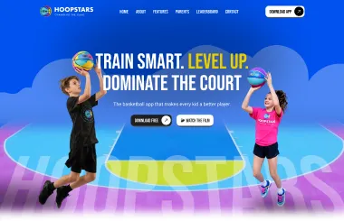 Kids Basketball Website Design