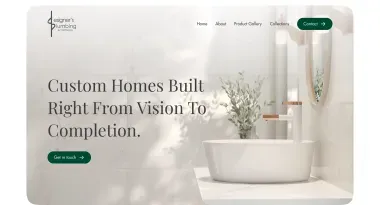 Plumbing Landing Page Hero